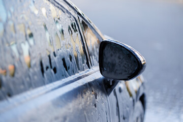 A self-service car wash where you can easily clean your vehicle using high-pressure water jets and...