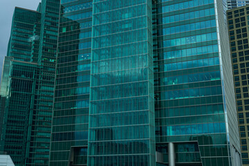 Fototapeta premium 摩天楼のような都市背景