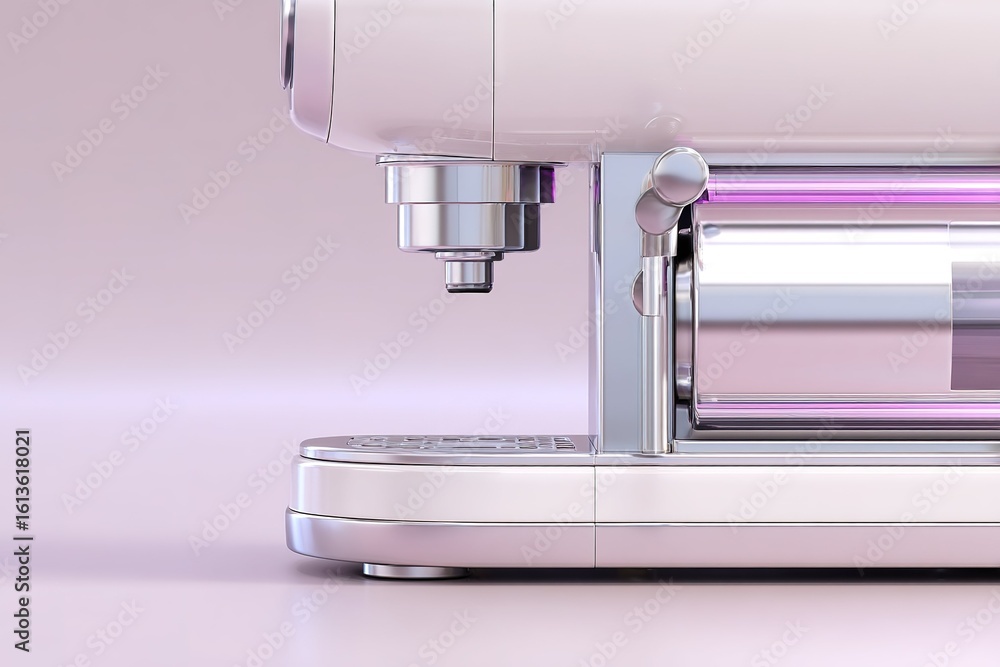 Aufkleber modern sewing machine displaying sleek design and functionality in a bright workspace setting