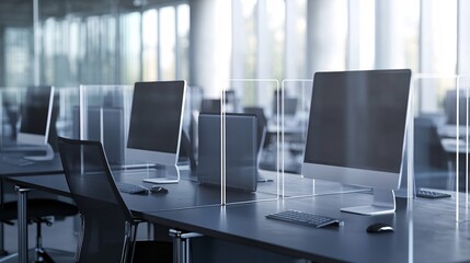 Workplace Safety: Protective Barriers for Office Desk Workers