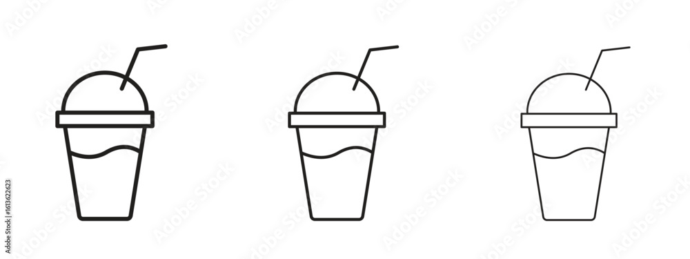 Poster trappe icon symbol line. editable stroke width