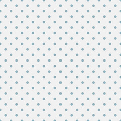 Background with monochrome dotted texture. Polka dot seamless pattern blue color.