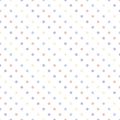 Background with monochrome dotted texture. Polka dot seamless pattern pastel color.