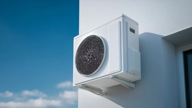 Energie sparen mit moderner W&auml;rmepumpentechnologie am Haus. K&uuml;nstliche Intelligenz KI