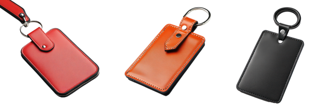 Luggage tag isolated on transparent background