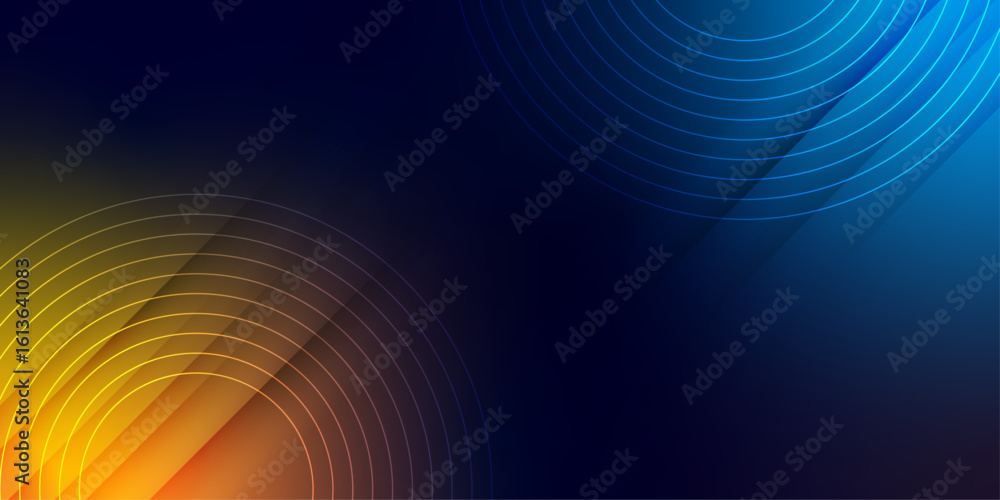 Poster abstract background neon wave. glowing abstract wave shiny motion, magic space light. trendy layout 