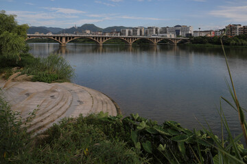Cityscape of shaxian district Sanming China