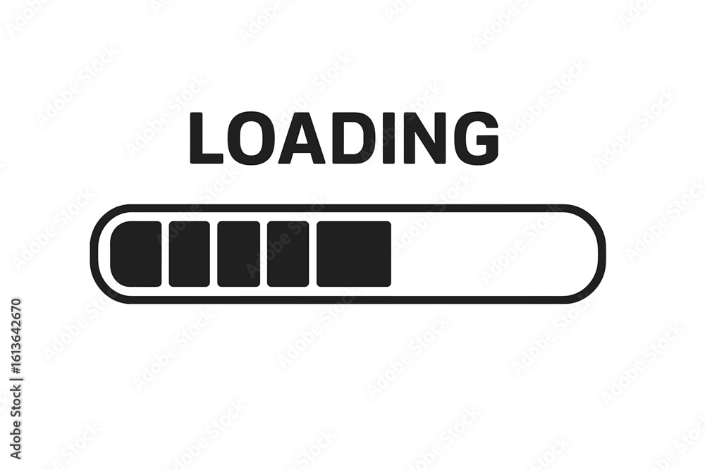 Fototapete vector loading bar for a loading or installing process. system software update and upgrade status ic