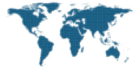 World map color vector modern. Silhouette map.