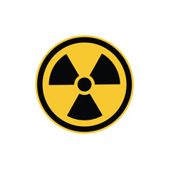 nuclear Radiation chemical biological icon set, Toxic sign, Biohazard symbol icon vector.