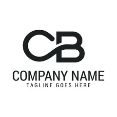 Creative Letter CB or BC Modern Minimalist Vector Logo Design Templates for Brand