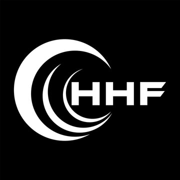 HHF letter design. HHF letter technology logo design on a Black background. HHF Monogram logo design for an entrepreneur and business