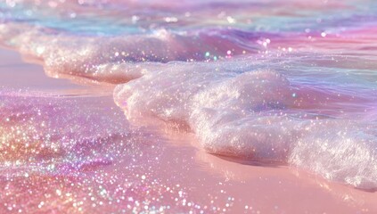 Fototapeta premium Pastel beach waves (1)
