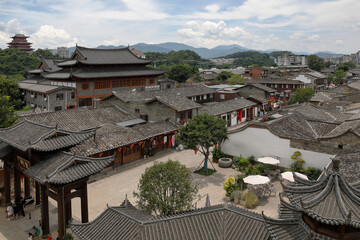 Cityscape of shaxian district Sanming China