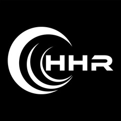 HHR letter design. HHR letter technology logo design on a Black background. HHR Monogram logo design for an entrepreneur and business