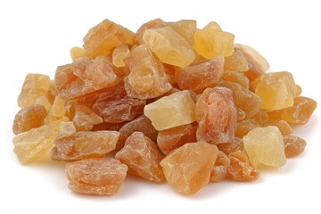 Pile of candied fruit pieces