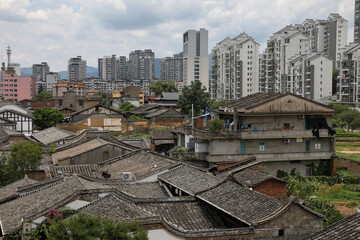 Cityscape of shaxian district Sanming China