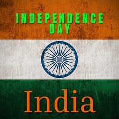 Independence day india flag grunge