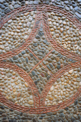 Cobblestone floor background of monastery of Santo Domingo de Silos