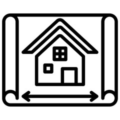 Model House line icon