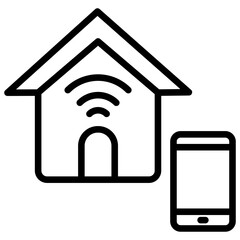 Smart Home line icon