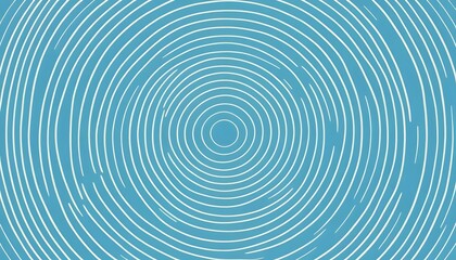 Obraz premium Abstract background with mesmerizing concentric circles creating a hypnotic ripple effect. Modern blue and white geometric pattern with a tunnel illusion.