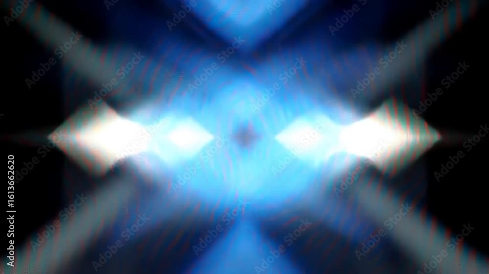 Fototapete dynamic blue and white light patterns, creating a visually engaging and rhythmic abstract animation