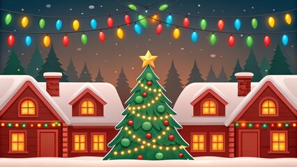 christmas tree in the city