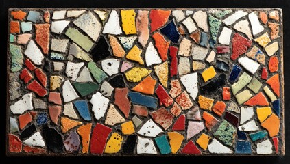 Colorful mosaic tile art