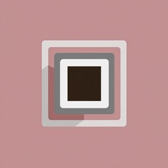 Nested rectangular frames, dark center