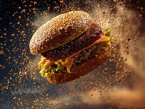 Stacked Burger Love &ndash; Bold Bites in Every Layer | Burger Power &ndash; Flavor Stacked to the Max | The Ultimate Burger Stack &ndash; Bold, Juicy, Unstoppable