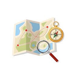 map and compass