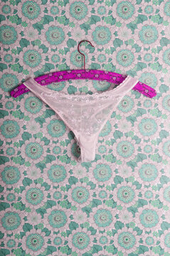 Slip on clothes hanger