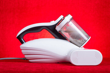 mite remover on a red background