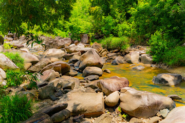 Mountain river.

Mountain lakes and rivers of the Baho Falls near Nha Trang in Vietnam. During the rainy season, this place turns into a deep river with large waterfalls. 