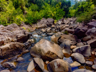 Mountain river.

Mountain lakes and rivers of the Baho Falls near Nha Trang in Vietnam. During the rainy season, this place turns into a deep river with large waterfalls. 