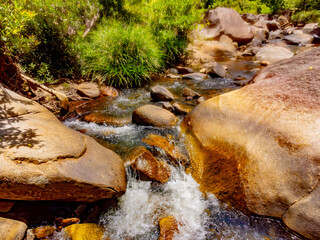 Mountain river.

Mountain lakes and rivers of the Baho Falls near Nha Trang in Vietnam. During the rainy season, this place turns into a deep river with large waterfalls. 