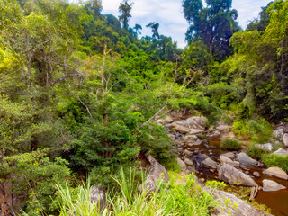Mountain river.

Mountain lakes and rivers of the Baho Falls near Nha Trang in Vietnam. During the rainy season, this place turns into a deep river with large waterfalls. 