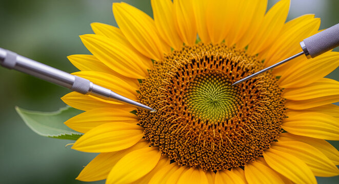 植物種子の遺伝子操作：品種改良のイメージ - Powered by Adobe