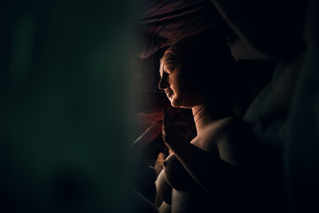 Making of Bengali Traditional Goddess Durga Idol. These idols are made for Durga puja, the biggest...