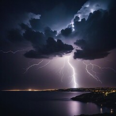 lightning in the sea