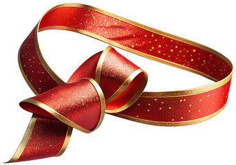 Christmas ribbon generative ai