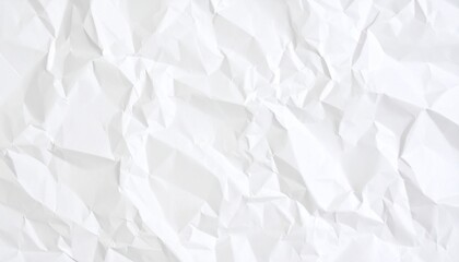 Obraz premium Realistic depiction of a plain sheet of paper, artfully crumpled and wrinkled, full HD.