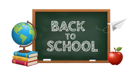 Bright Back-to-School Scene: Global Learning, Creativity, and Knowledge