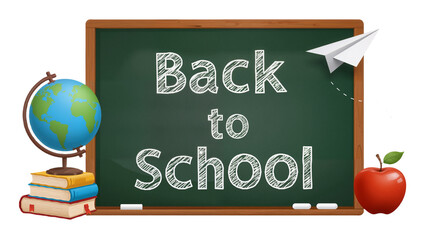 Bright Back-to-School Scene: Global Learning, Creativity, and Knowledge