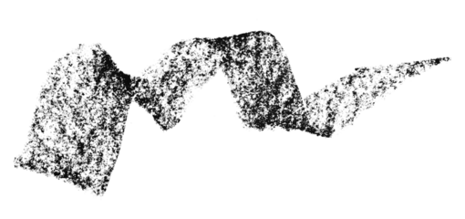 Black crayon brush stroke isolated on transparent background