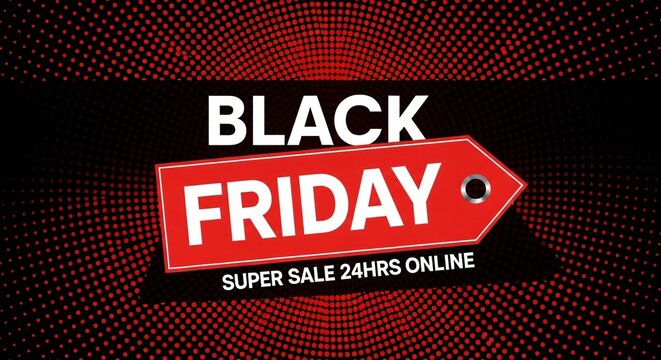 Black Friday Sale Red Tag Background Design for Marketing  Promotion