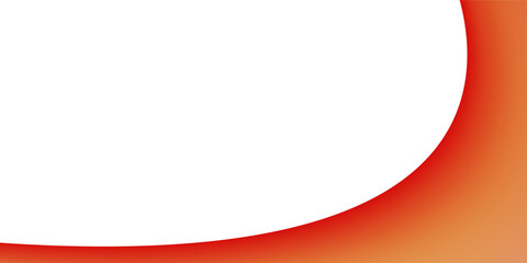 Red Wave on White Background Simple curve background for business with space for text