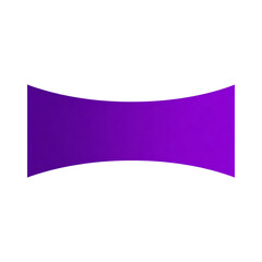 Illustration of purple ribbon banner isolated on transparent background