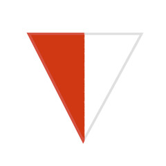 Simple Indonesia Flag Icon Illustration element